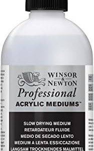 Winsor & Newton Professional Acrylic Medium, Slow Drying, 250ml (8.5-oz)